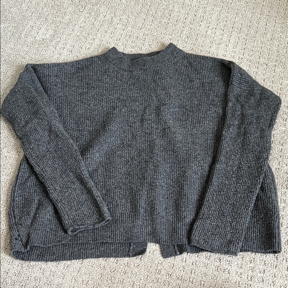 J. Crew Charcoal Women's Mockneck Sweater